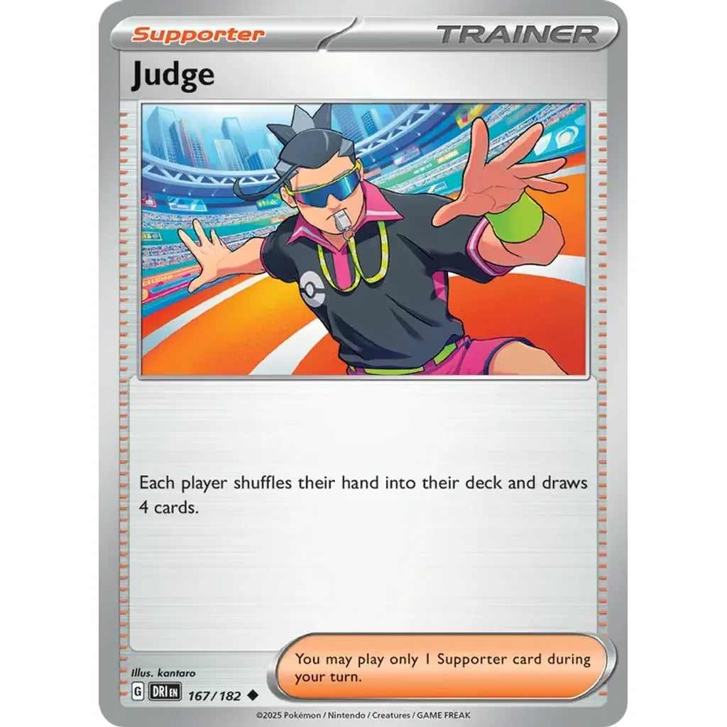 Judge 167/182 Uncommon Destined Rivals Pokemon Lightly Played (LP) przód