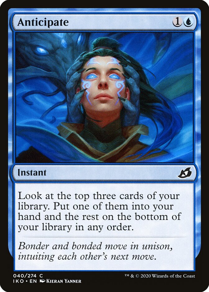 Anticipate 40 Common Ikoria: Lair of Behemoths Magic: The Gathering Near Mint (NM) przód