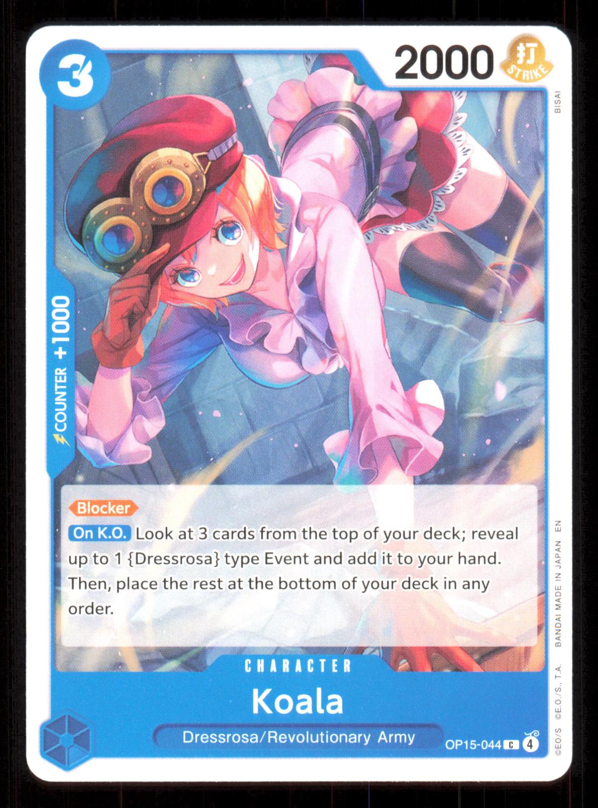 Koala OP15-044 Common Adventure on Kami's Island One Piece Near Mint (NM) przód