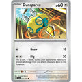 Dunsparce 128/162 Common Temporal Forces Pokemon Near Mint (NM) przód