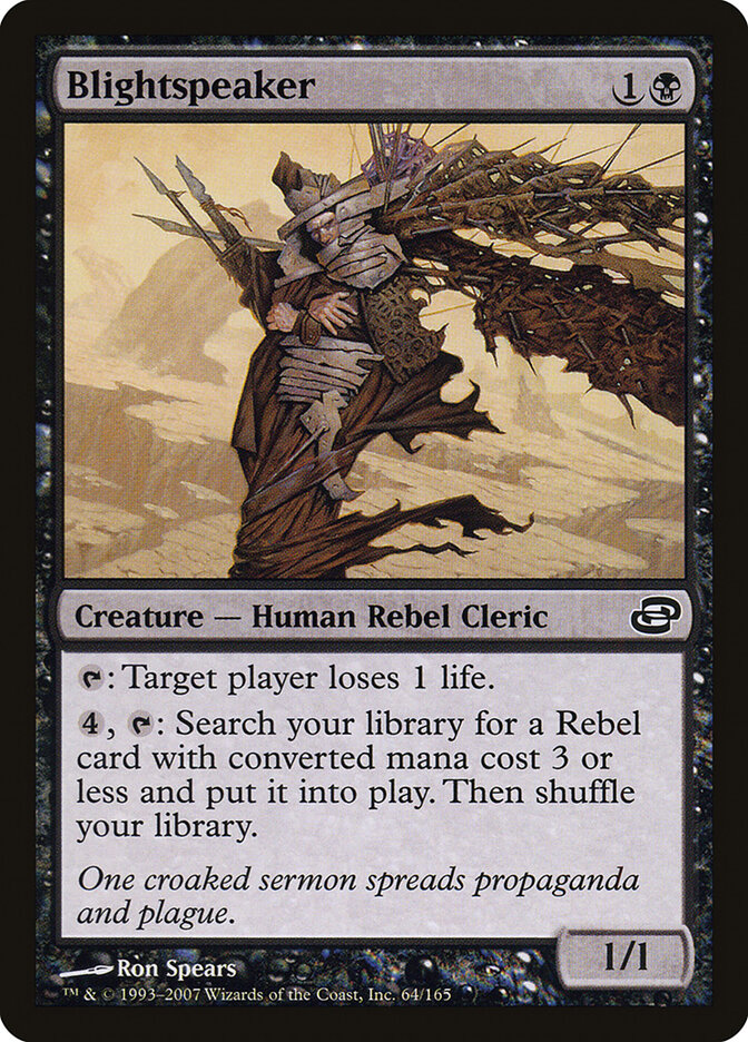 Blightspeaker 64 Common Planar Chaos Magic: The Gathering Lightly Played (LP) przód