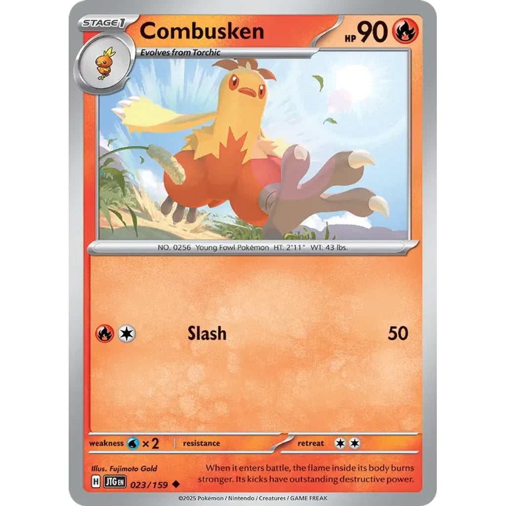 Combusken 023/159 Uncommon Journey Together Pokemon Near Mint (NM) przód