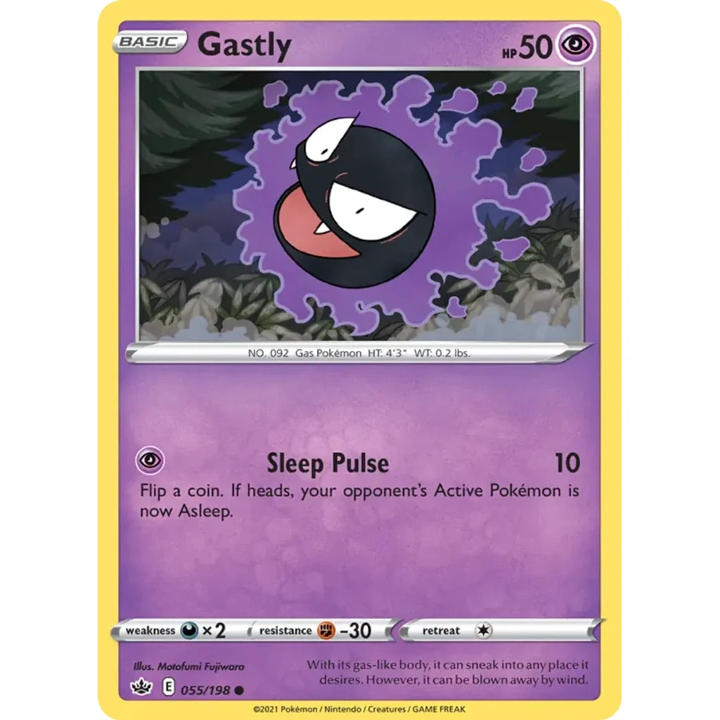 Gastly 055/198 Common Chilling Reign Pokemon Near Mint (NM) przód