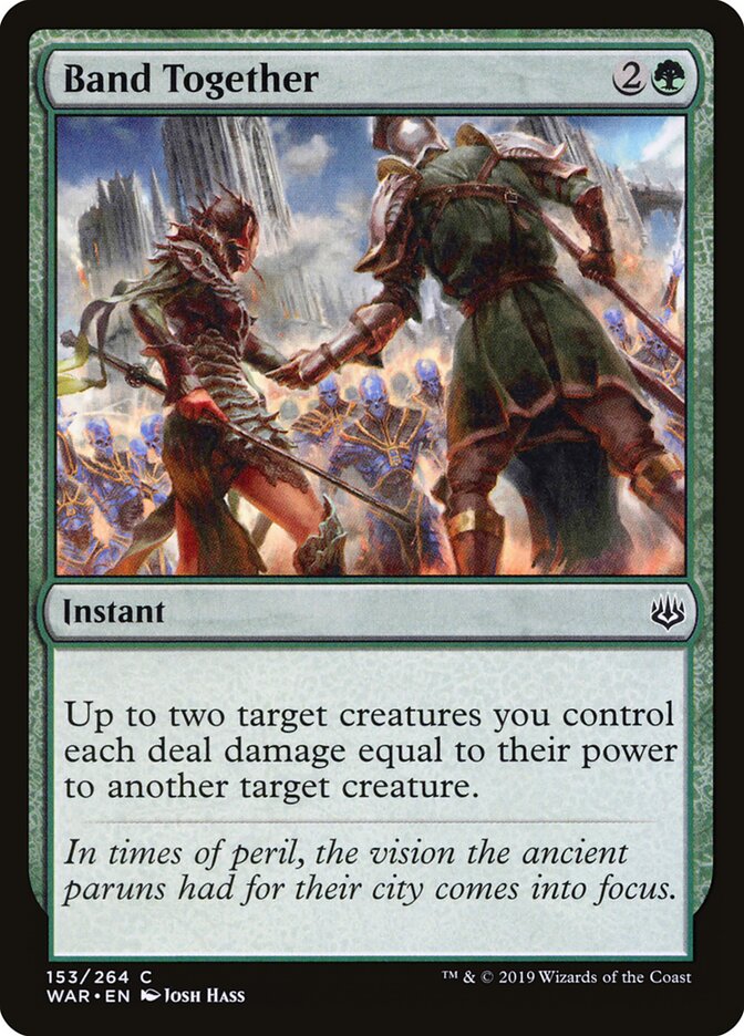 Band Together 153 Common War of the Spark Magic: The Gathering Near Mint (NM) przód