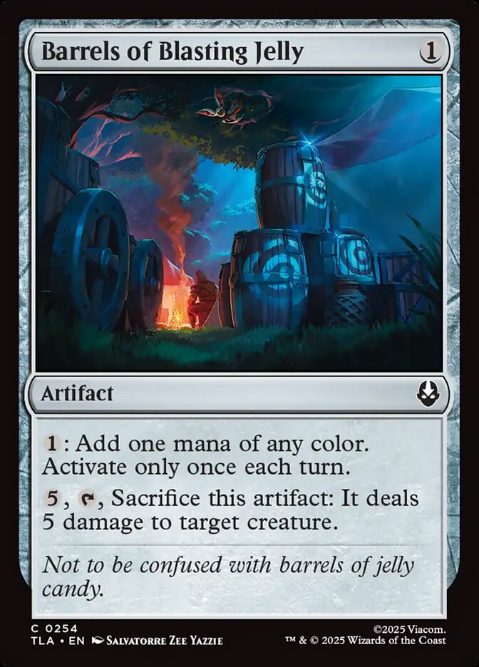 Barrels of Blasting Jelly 254 Avatar: The Last Airbender Magic: The Gathering Near Mint (NM) przód