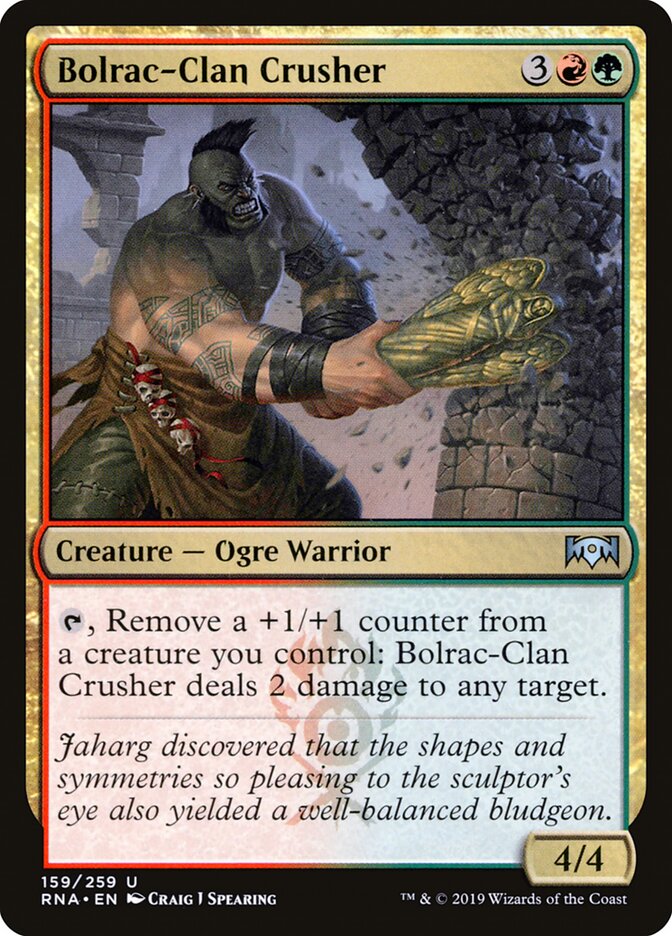Bolrac-Clan Crusher 159 Uncommon Ravnica Allegiance Magic: The Gathering Near Mint (NM) przód