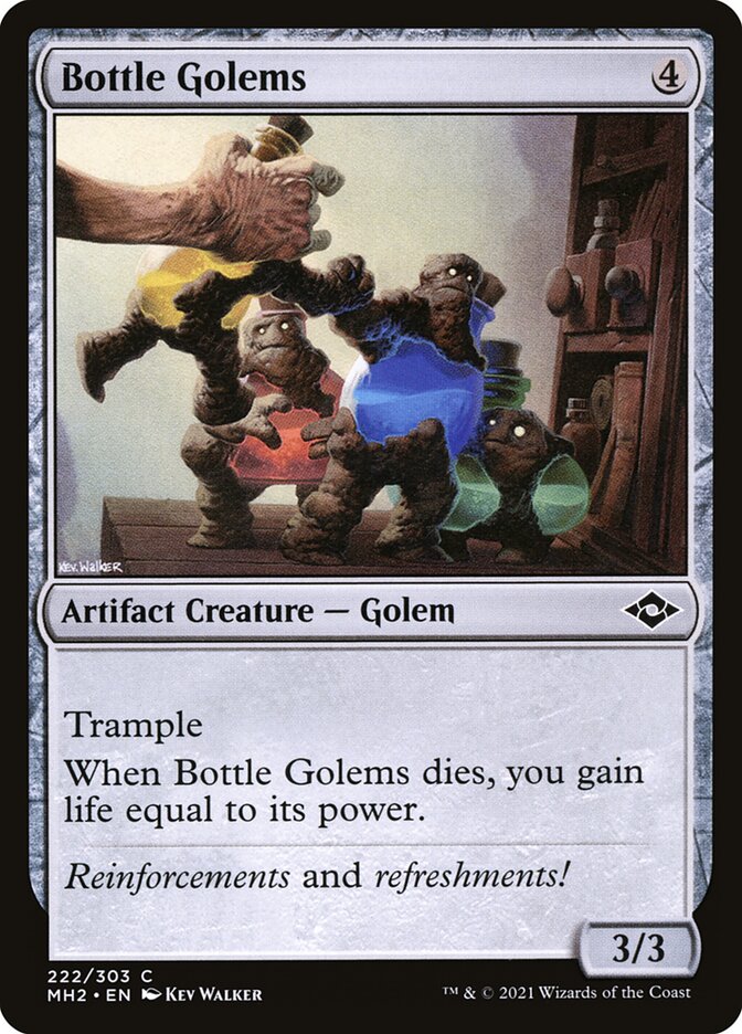 Bottle Golems 222 Common Modern Horizons 2 Magic: The Gathering Near Mint (NM) przód