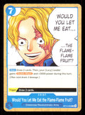 Would You Let Me Eat the Flame-Flame Fruit? OP15-056 Adventure on Kami's Island One Piece Near Mint (NM) przód