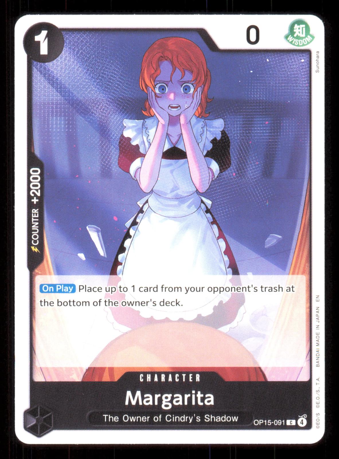 Margarita OP15-091 Common Adventure on Kami's Island One Piece Near Mint (NM) przód
