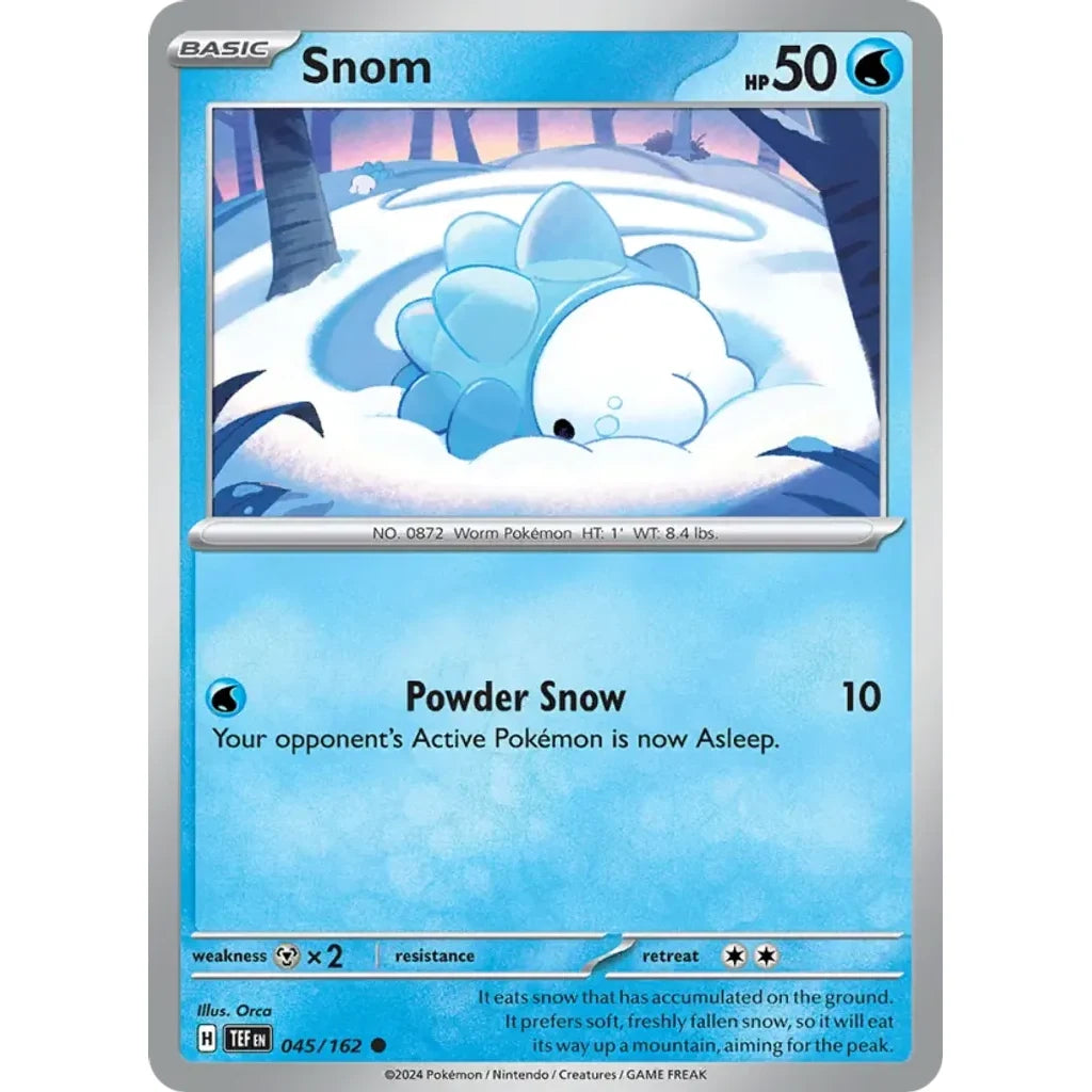 Snom 045/162 Common Temporal Forces Pokemon Near Mint (NM) przód
