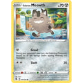 Galarian Meowth 180/264 Common Fusion Strike Pokemon Lightly Played (LP) przód