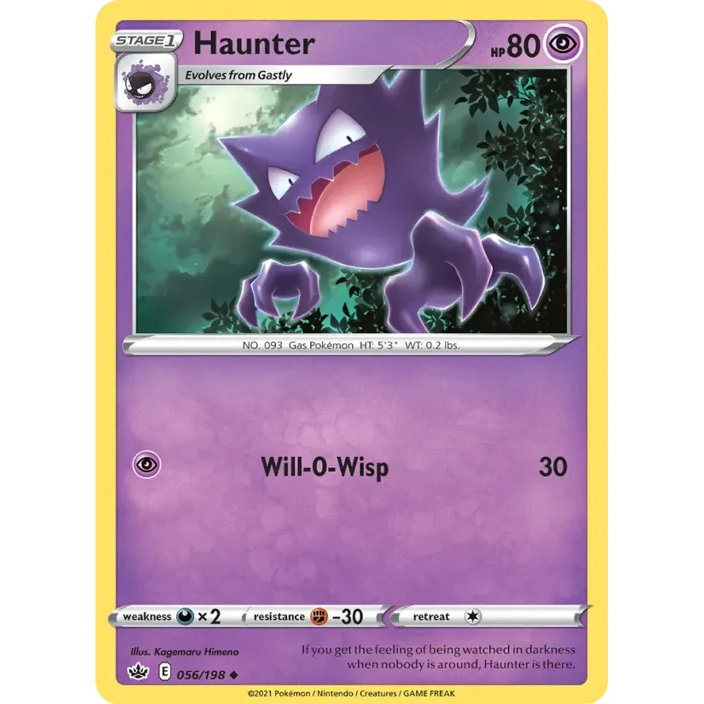 Haunter 056/198 Uncommon Chilling Reign Pokemon Near Mint (NM) przód