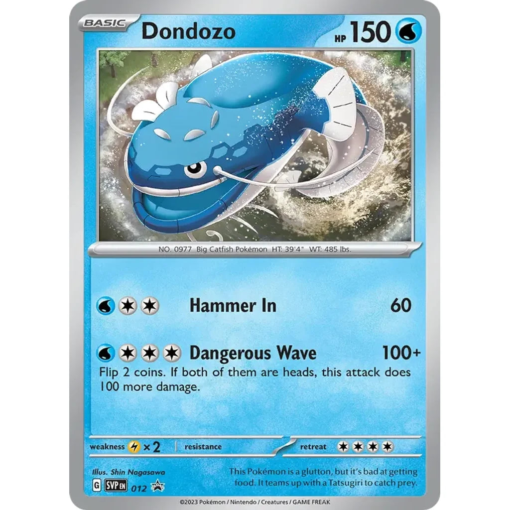 Dondozo (Cosmos Holofoil) 012 Holo Promo Scarlet &amp; Violet Promo Pokemon Holo Near Mint (NM) przód
