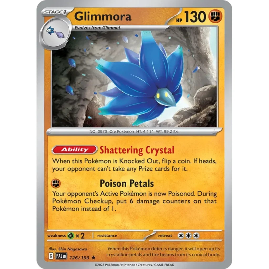 Glimmora 126/193 Rare Paldea Evolved Pokemon Holo Lightly Played (LP) przód