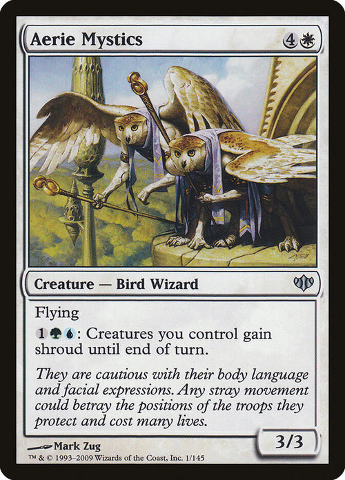 Aerie Mystics 1 Uncommon Conflux Magic: The Gathering Lightly Played (LP) przód