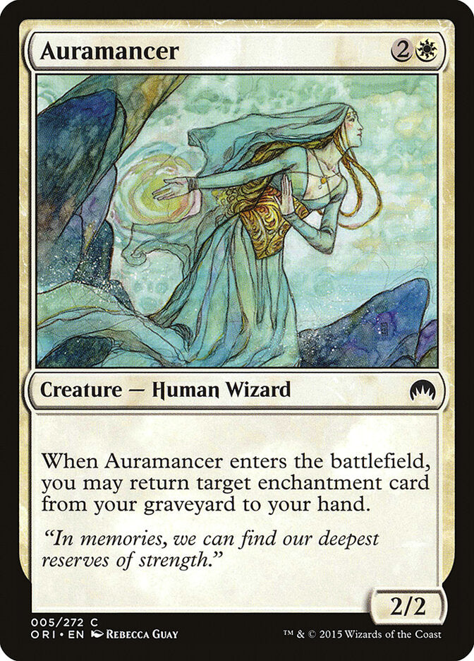 Auramancer 5 Common Magic Origins Magic: The Gathering Moderately Played (MP) przód