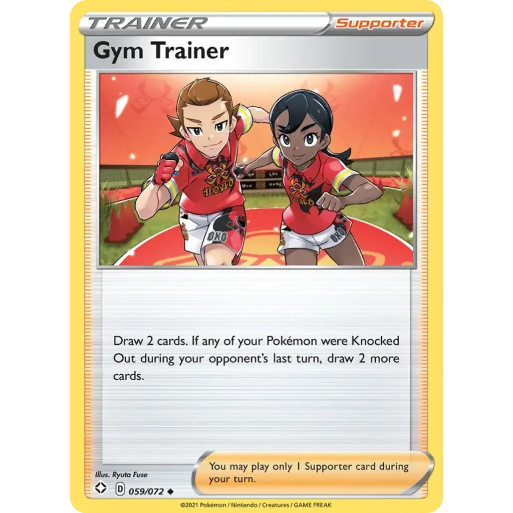 Gym Trainer 059/072 Uncommon Shining Fates Pokemon Lightly Played (LP) przód