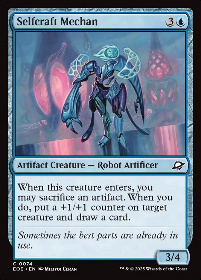 Selfcraft Mechan 74 Common Edge of Eternities Magic: The Gathering Near Mint (NM) przód