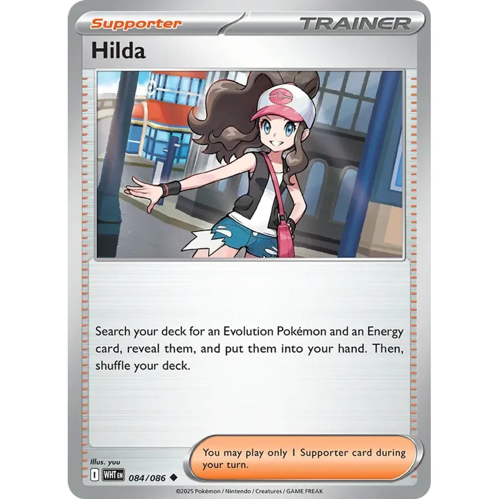 Hilda 084/086 Uncommon SV: White Flare Pokemon Near Mint (NM) przód