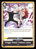 Finger Pistol Yellow Lotus EB04-049 Common Adventure on Kami's Island One Piece Near Mint (NM) przód