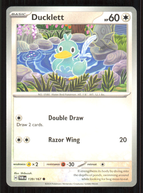 Ducklett Common SV06: Twilight Masquerade 139/167 Near Mint (NM) przód