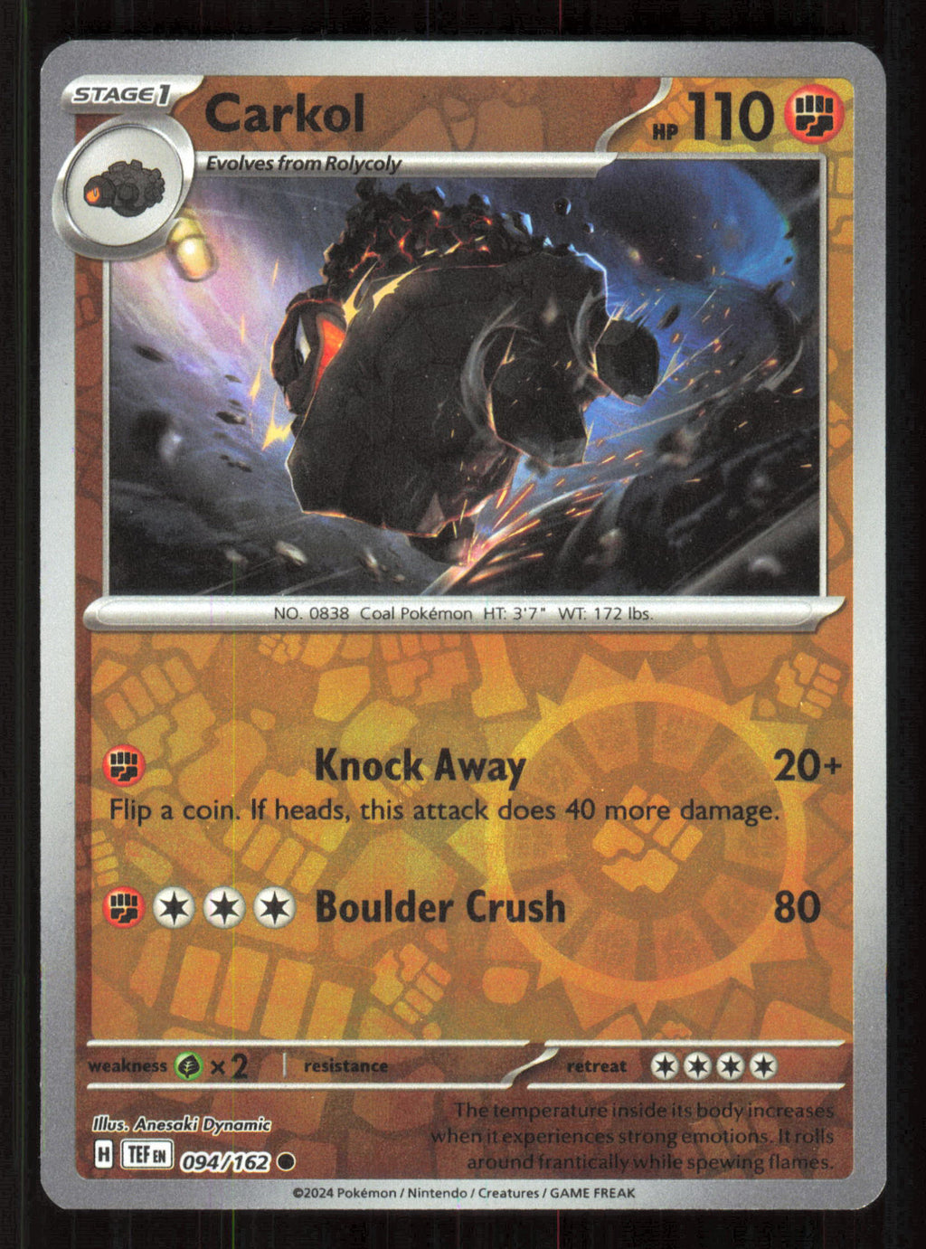 Carkol Common SV05: Temporal Forces 094/162 Near Mint (NM) — przód