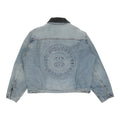 Stussy x Levi's Embossed Praglad Trucker Jacket Stussy Rugged-Blue - archivebyx