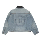 stussy × levi's embossed trucker jacket Stussy x Levi's Embossed Praglad Trucker Jacket Stussy Rugged-Blue