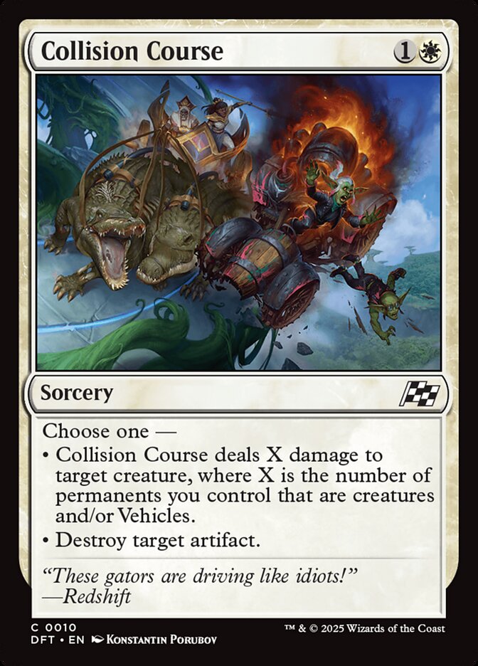 Collision Course 10 Common Aetherdrift Magic: The Gathering Near Mint (NM) przód