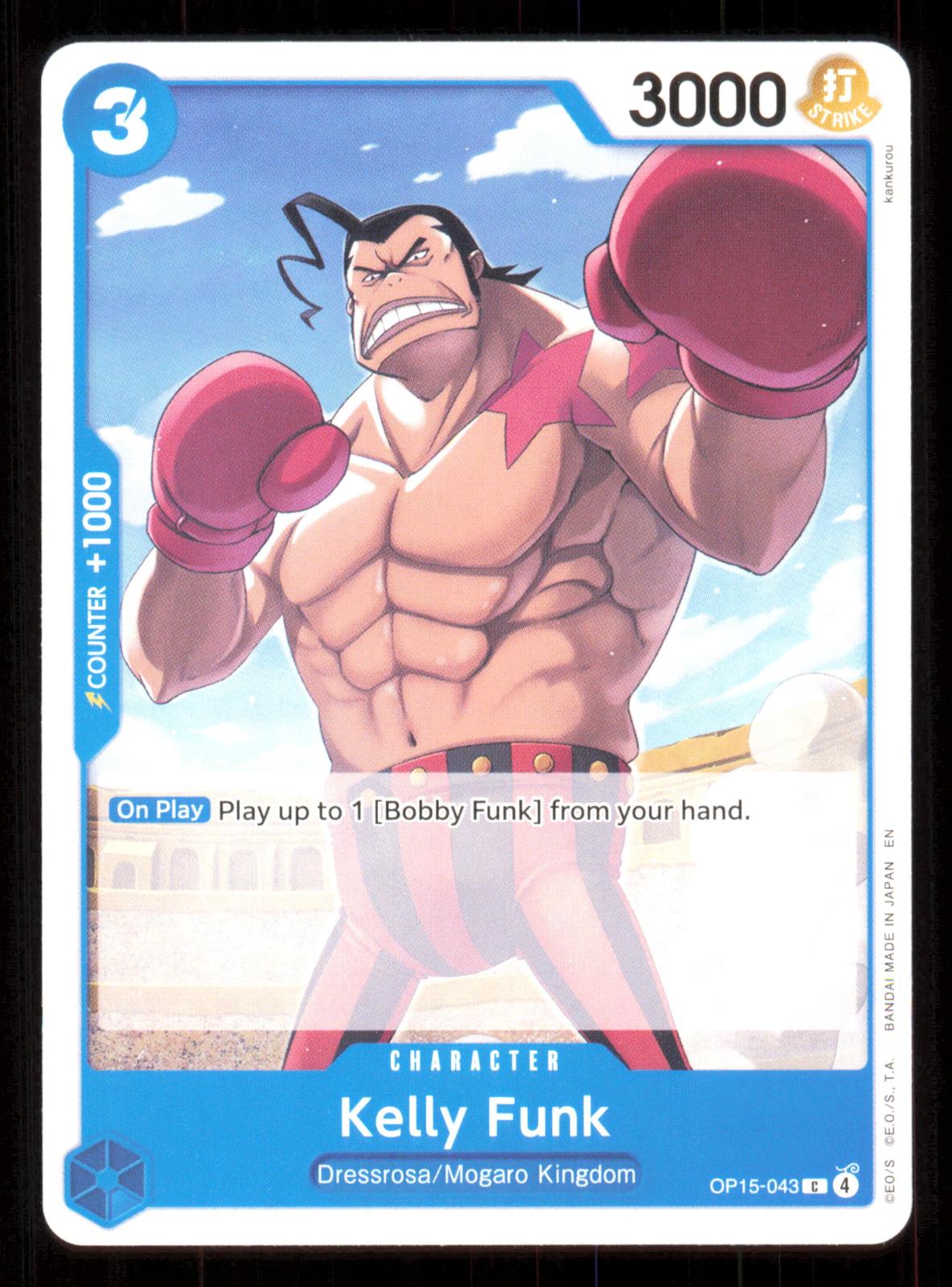 Kelly Funk OP15-043 Common Adventure on Kami's Island One Piece Near Mint (NM) przód