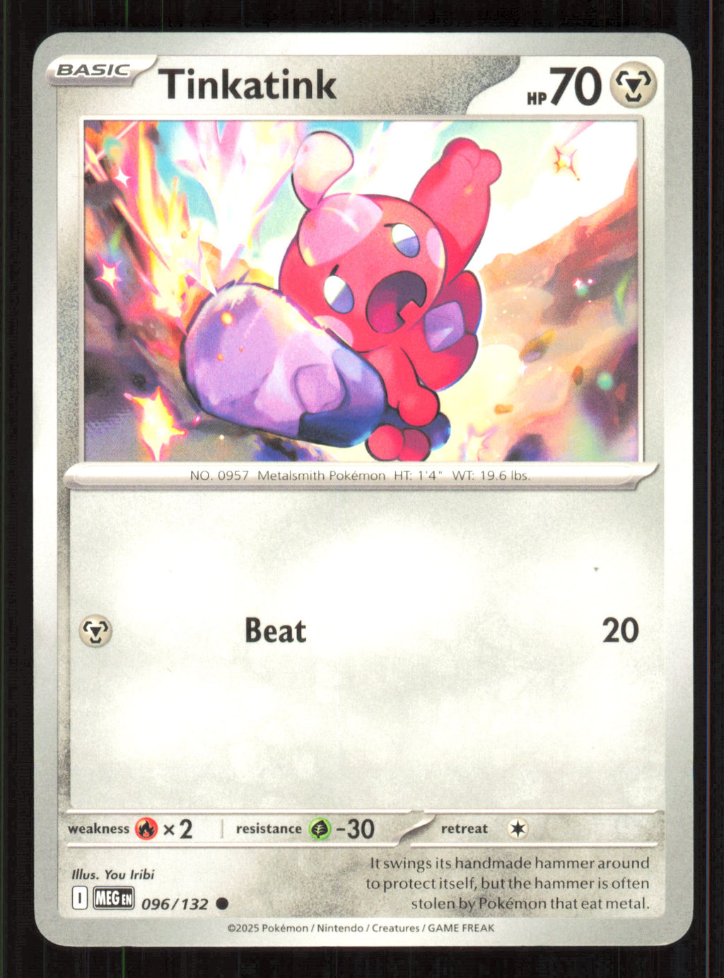Tinkatink Common ME01: Mega Evolution 096/132 Near Mint (NM) przód