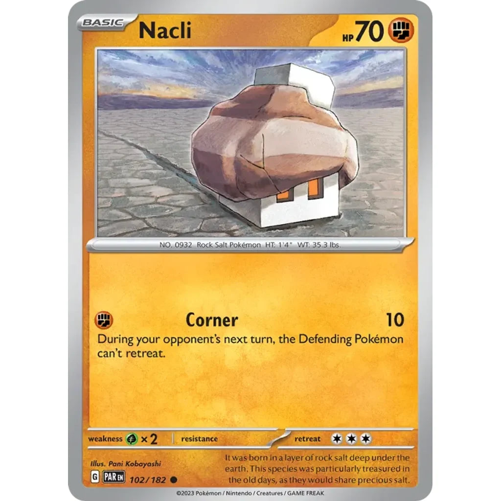 Nacli 102/182 Common Paradox Rift Pokemon Near Mint (NM) przód