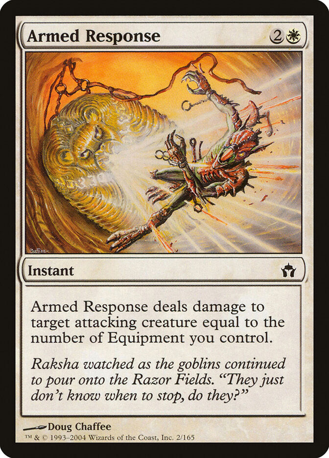 Armed Response 2 Common Fifth Dawn Magic: The Gathering Near Mint (NM) przód