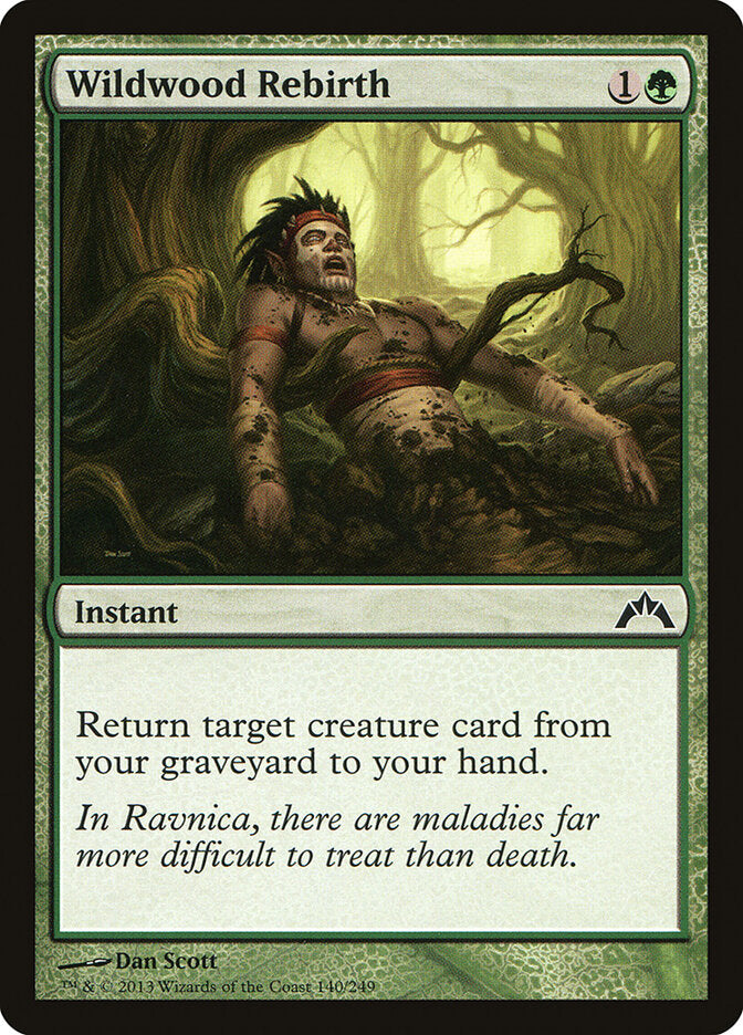 Wildwood Rebirth 140 Common Gatecrash Magic: The Gathering Near Mint (NM) przód
