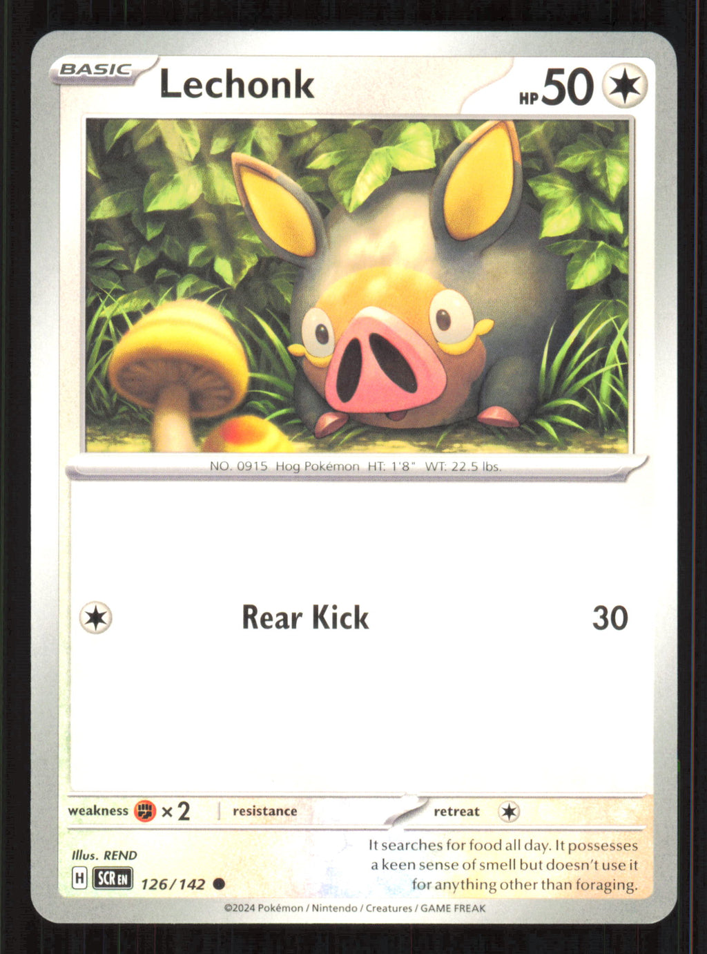 Lechonk Common SV07: Stellar Crown 126/142 Near Mint (NM) przód