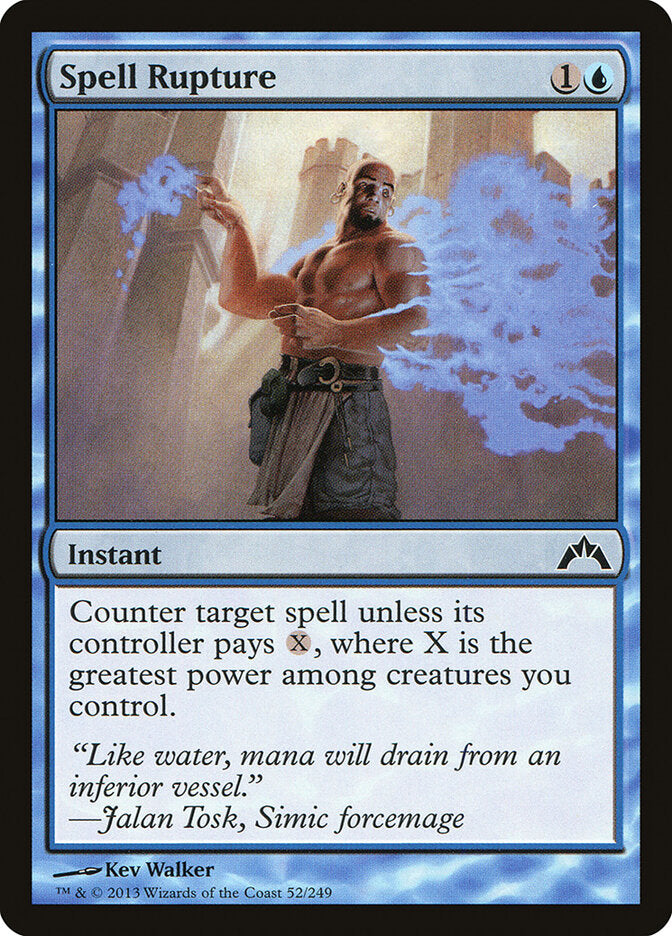 Spell Rupture 52 Common Gatecrash Magic: The Gathering Near Mint (NM) przód