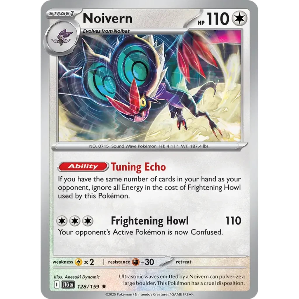 Noivern 128/159 Rare Journey Together Pokemon Holo Lightly Played (LP) przód