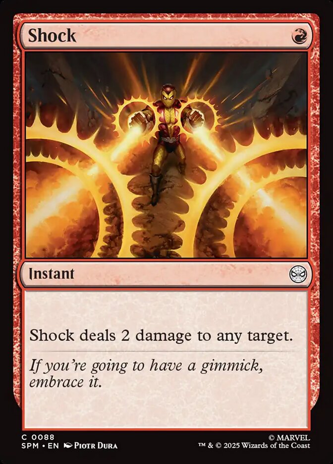 Shock 88 Common Marvel's Spider-Man Magic: The Gathering Near Mint (NM) przód