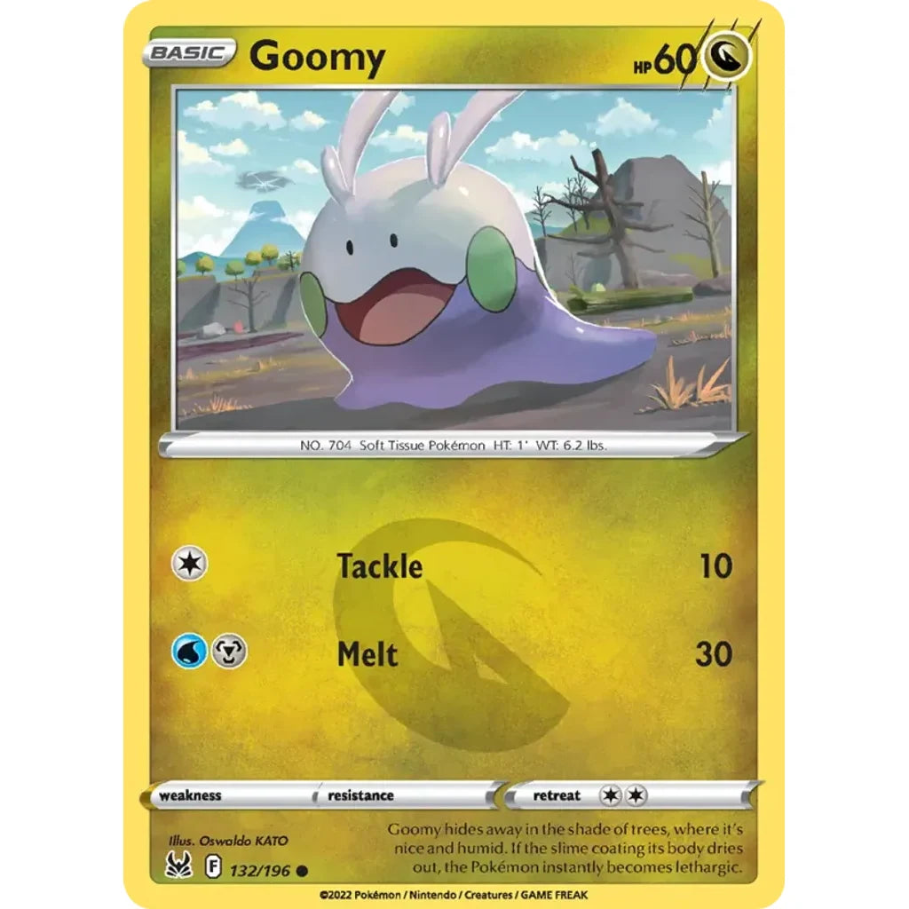 Goomy 132/196 Common Lost Origin Pokemon Near Mint (NM) przód