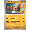 Klawf 122/198 Rare Scarlet &amp; Violet Pokemon Reverse Holo Lightly Played (LP) przód