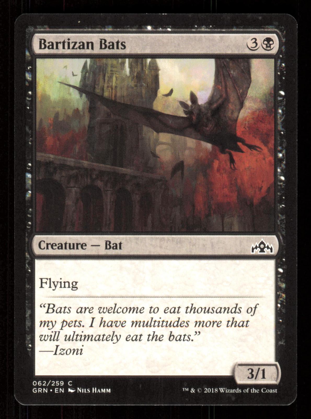 Bartizan Bats 62 Common The List Reprints Magic: The Gathering Near Mint (NM) przód
