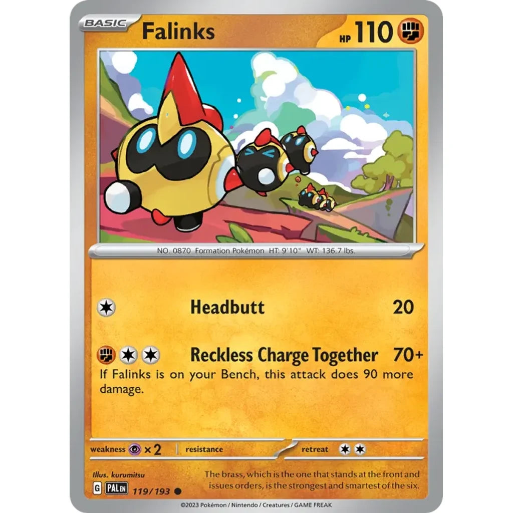 Falinks 119/193 Common Paldea Evolved Pokemon Near Mint (NM) przód