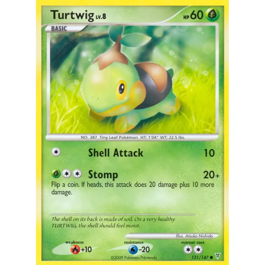 Turtwig 131/147 Common Supreme Victors Pokemon Lightly Played (LP) przód