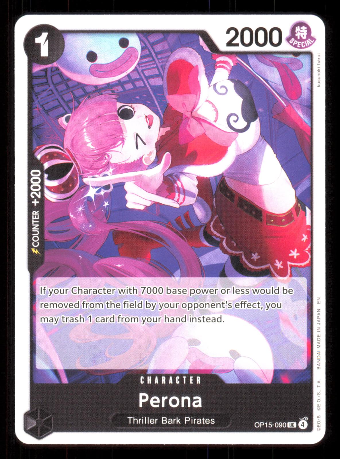 Perona OP15-090 Uncommon Adventure on Kami's Island One Piece Near Mint (NM) przód