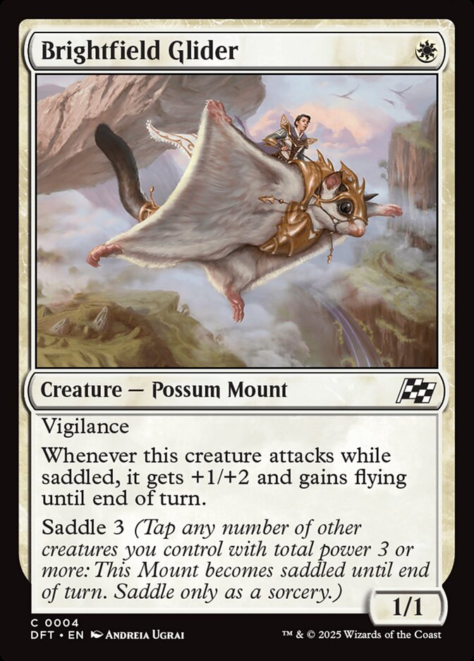 Brightfield Glider 4 Common Aetherdrift Magic: The Gathering Near Mint (NM) przód