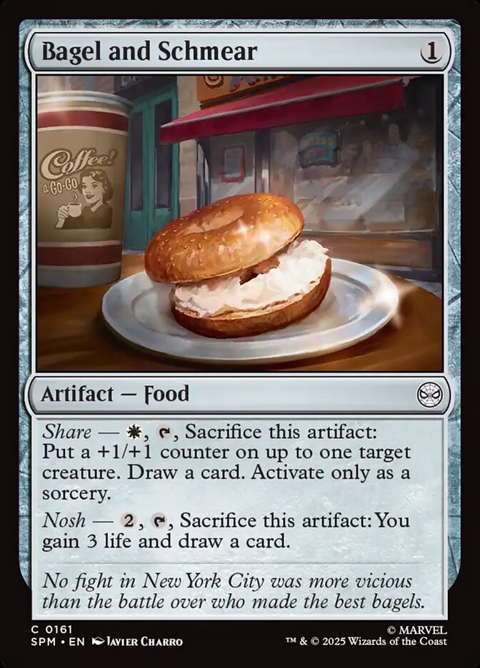 Bagel and Schmear 161 Common Marvel's Spider-Man Magic: The Gathering Near Mint (NM) przód