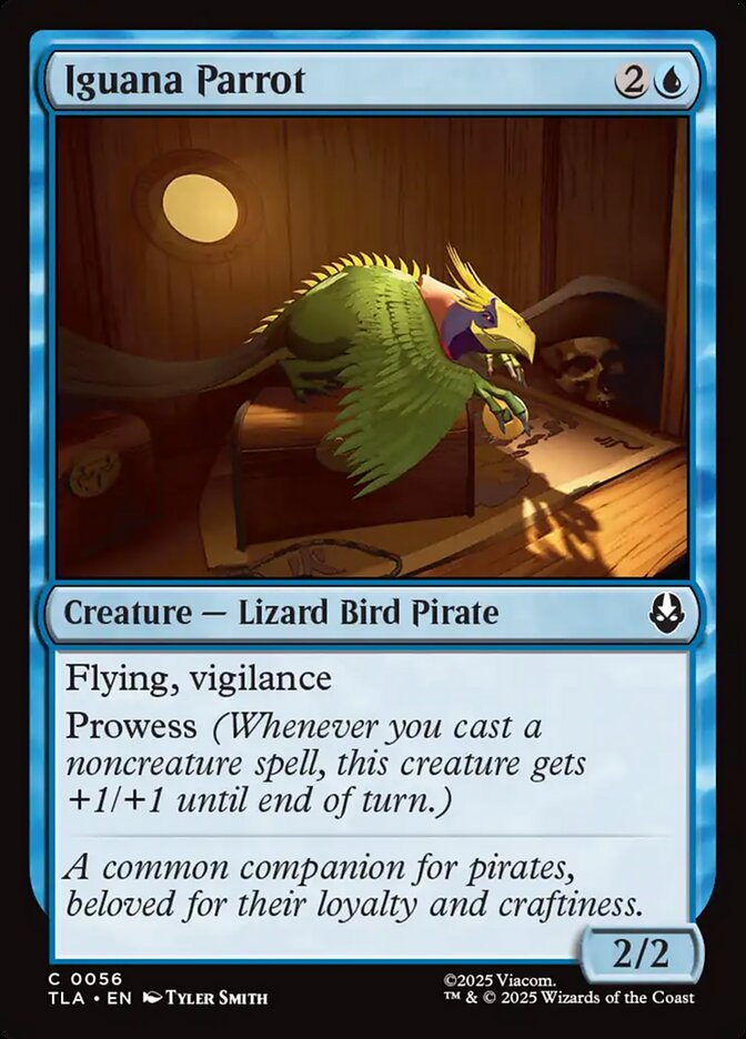 Iguana Parrot 56 Common Avatar: The Last Airbender Magic: The Gathering Near Mint (NM) przód