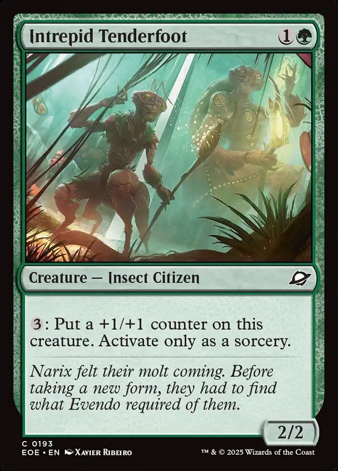 Intrepid Tenderfoot 193 Common Edge of Eternities Magic: The Gathering Near Mint (NM) przód