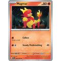 Magmar 009/091 Common Paldean Fates Pokemon Reverse Holo Lightly Played (LP) przód