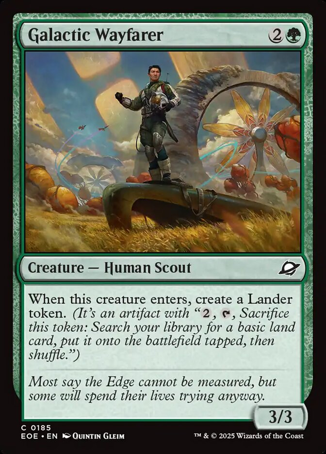 Galactic Wayfarer 185 Common Edge of Eternities Magic: The Gathering Near Mint (NM) przód